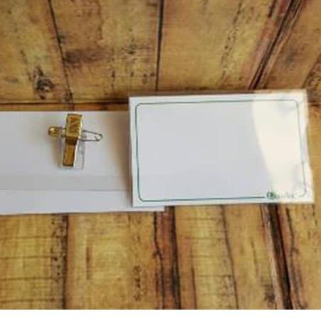 

R06F Tanda Peserta Peniti Jepit Buaya / Name Badge MULTI 101 <