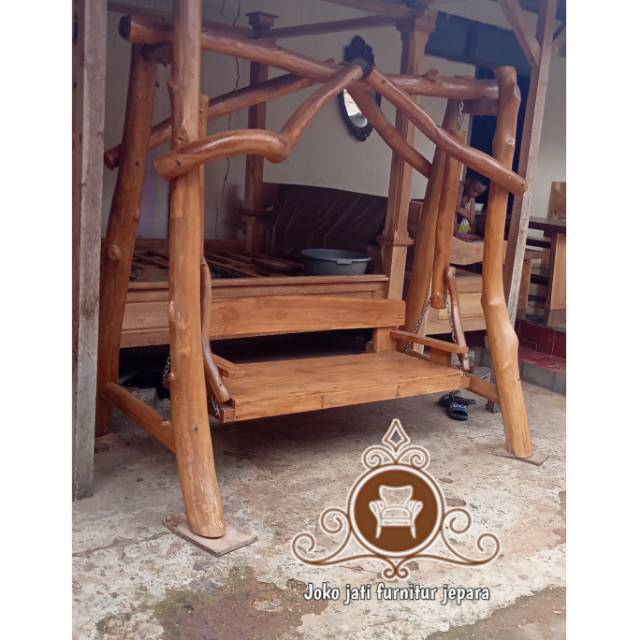 Kursi ayunan kayu jati(kursi tamu,sofa,bed)