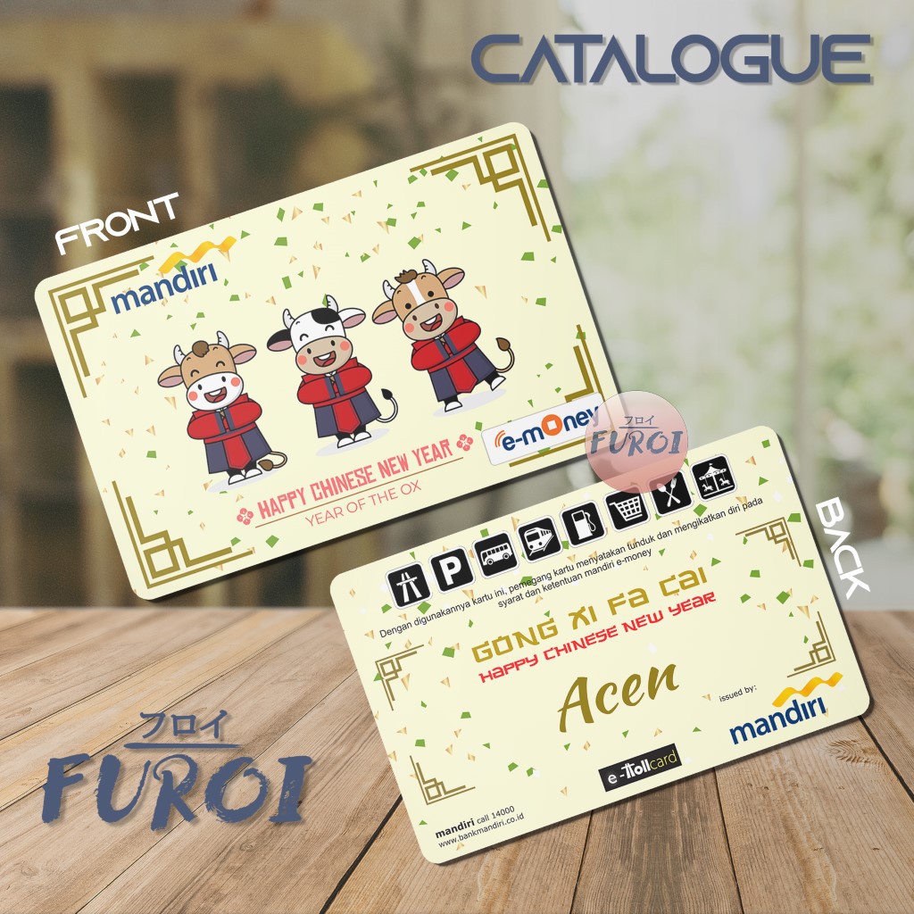 Custom Flazz BCA | Custom Emoney Mandiri | Ox Greetings