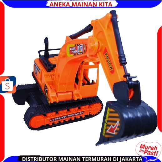 Mainan Truck Excavator Kontruksi - Mainan Anak Beko alat Berat Edukasi