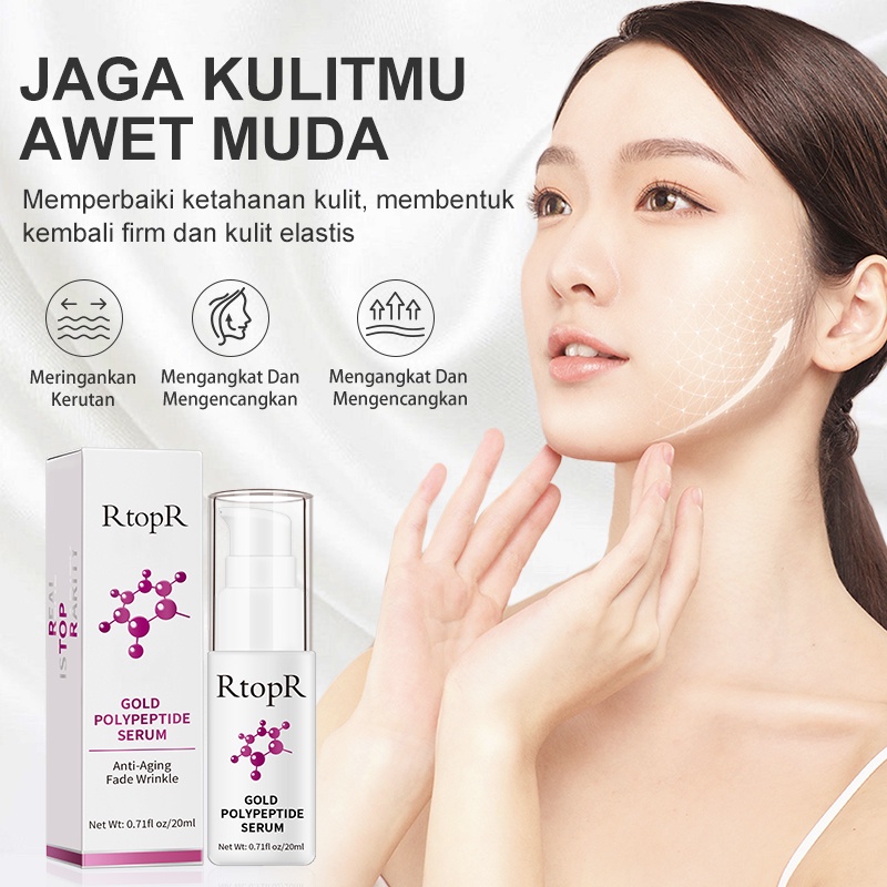 [BPOM]RtopR Asam Hyaluronic Kolagen Serum Wajah Serum Wajah Perawatan Jerawat Esensi Perawatan Kulit Anti-Kerut Pemutih Serum Wajah 20ml