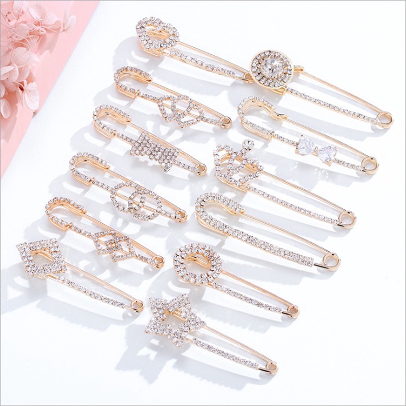 Bros Korea Mutiara bros Berlian Brooch Aksesoris Bros Pin-1
