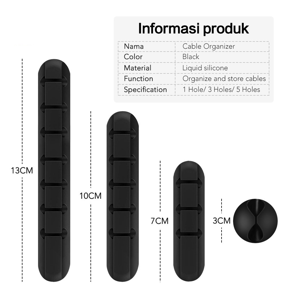 Cable Holder Desain Bear Klip Pelindung Organizer Kabel Charger USB Silikon