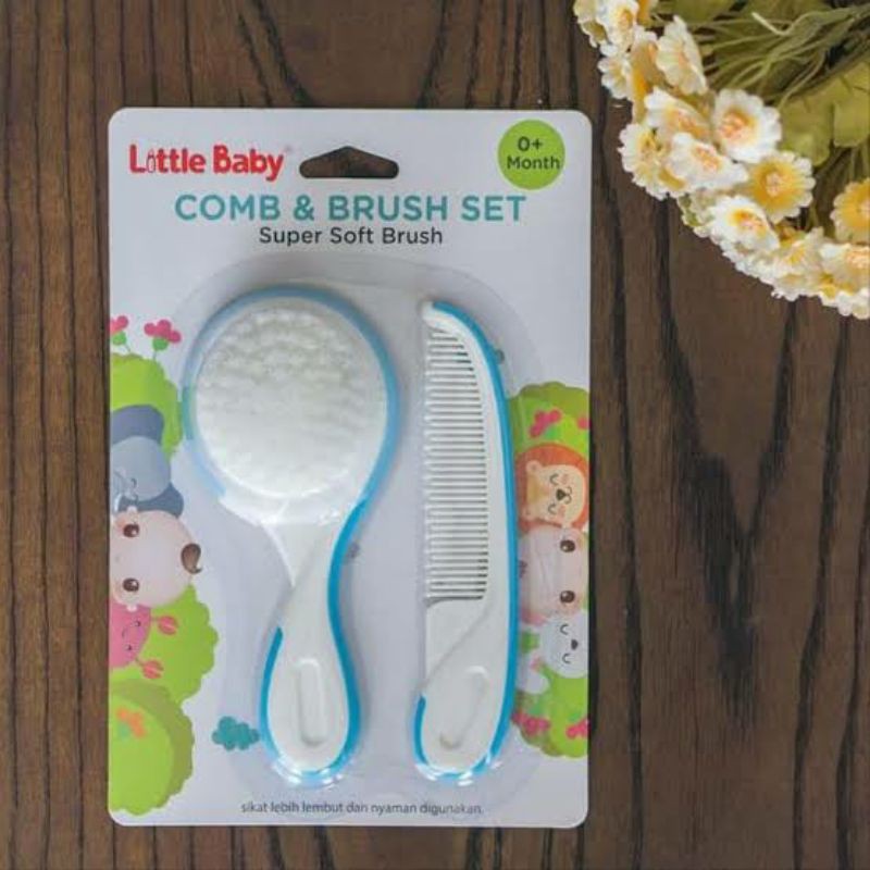 Sisir little Baby/ Sisir Set Bayi/ LITTLE BABY SISIR DAN SIKAT SET ( 2 in1 )