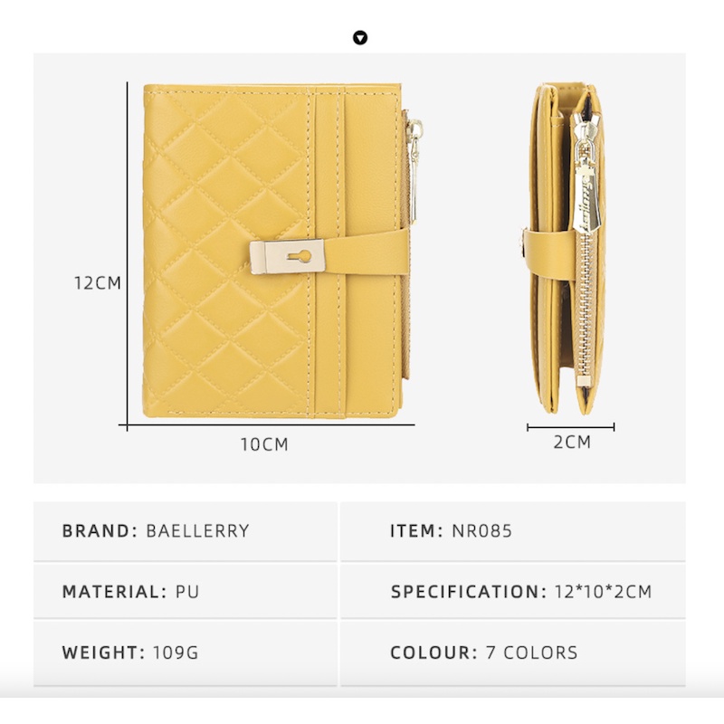 NR085 Dompet Baellerry Original Pendek Lipat Wanita