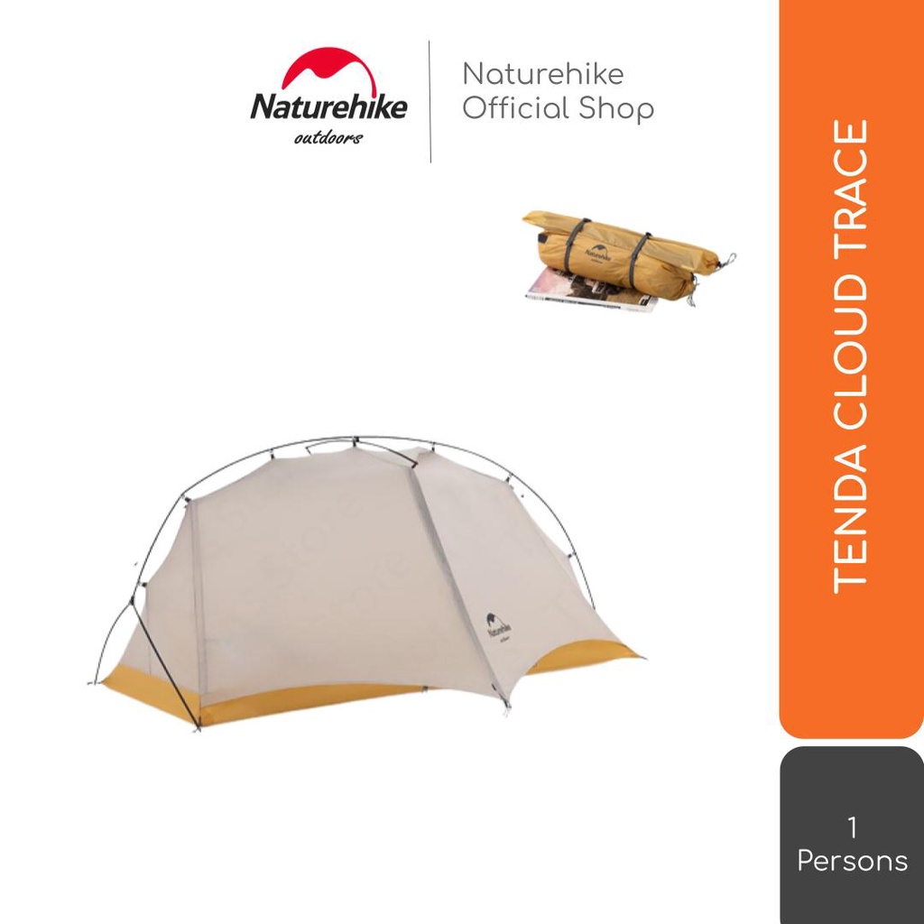 Naturehike Tenda Cloud Trace Ultralight 1 Orang Camping Nh21Zp003