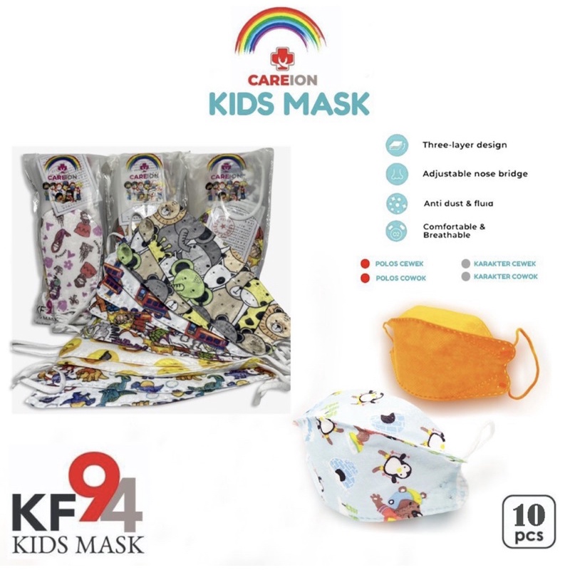 Masker murah masker anak CareIon KF94 kids mask KF94