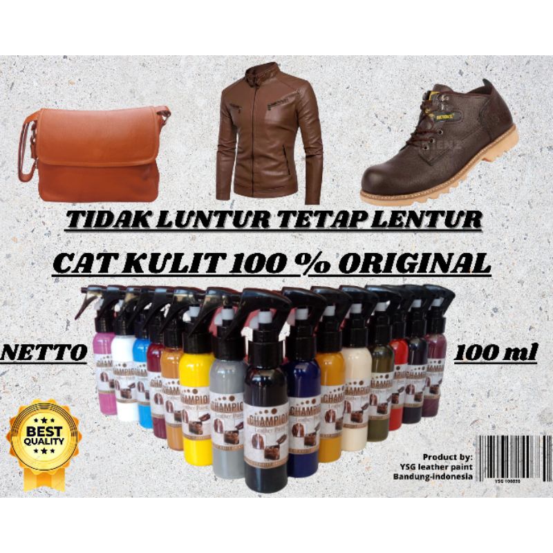 cat kulit asli warna hijau army isi 100 ml,cat jaket kulit,cat sepatu kulit,cat tas kulit dll