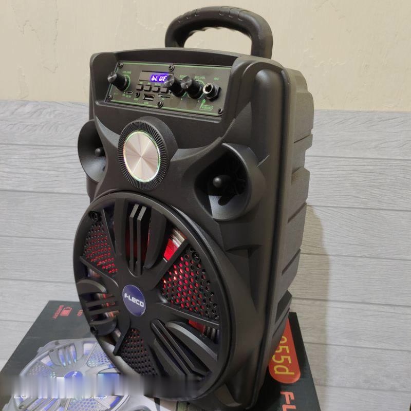 Speaker Bluetooth Karaoke Fleco FL-955D/F-8801 8,5 Inchi Gratis Microphone Super Bass /Salon Aktif