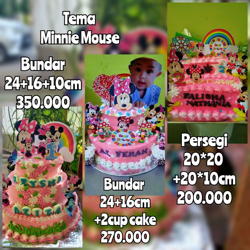 

kue ultah Minnie mouse