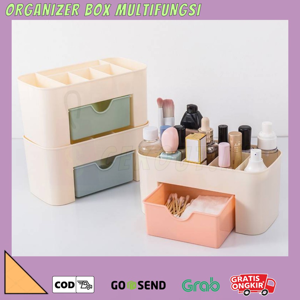 KOTAK ORGANIZER KOSMETIK - KOTAK MAKE UP -  TEMPAT KOSMETIK - RAK KOSMETIK SERBAGUNA