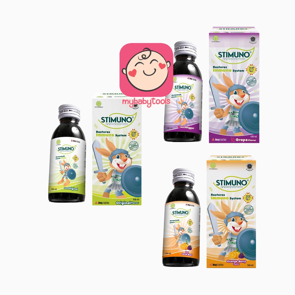 STIMUNO SIRUP MULTIVITAMIN ANAK ORIGINAL JERUK ANGGUR 60ML 100ML HERBAL UNTUK IMUN TUBUH