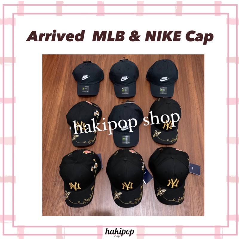 READY STOCK MLB CAP CHANYEOL BLACK