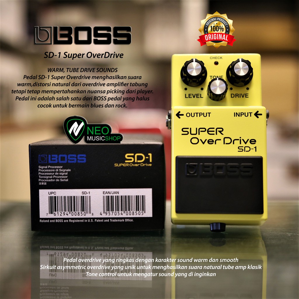 Boss SD1 Super Over Drive Gitar Efek