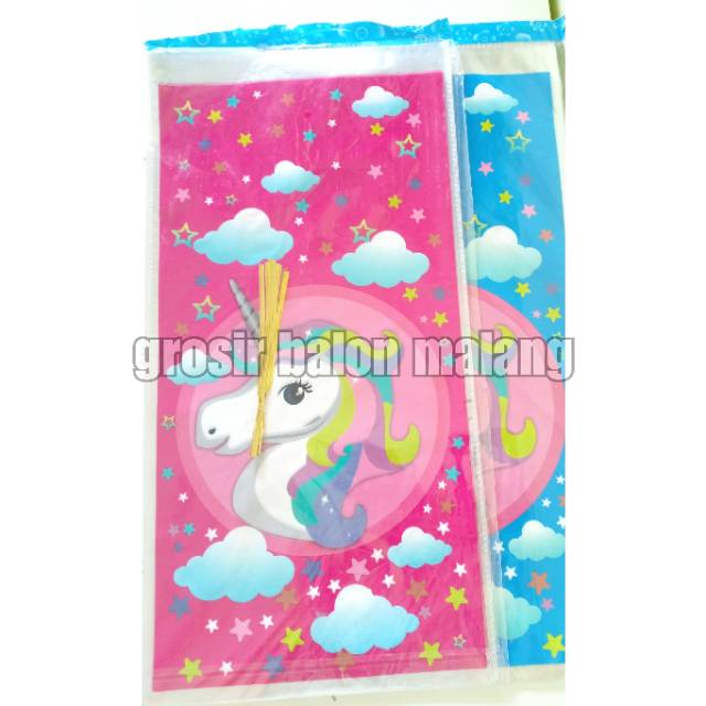 Plastik ulang tahun/plastick snack ultah unicorn /goodie bag