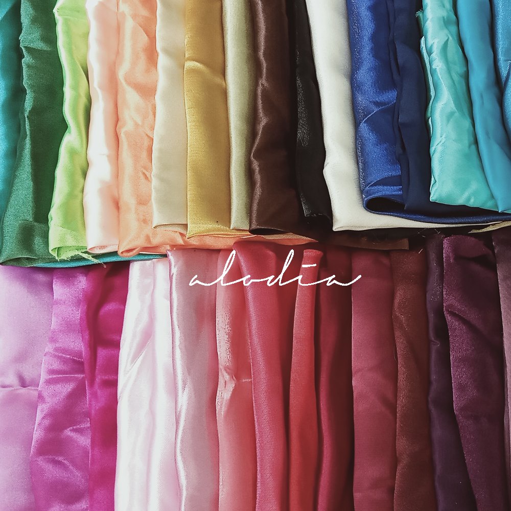 KAIN PERCA MURAH BAHAN SATIN PERLEMBAR