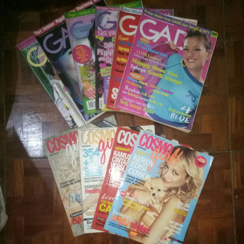 Majalah Remaja Gadis Cosmogirl Kawanku Seventeen bekas