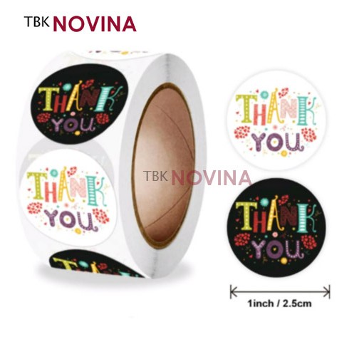 [KODE 100] Stiker Thank You / Label Segel Thank You (10 pcs)