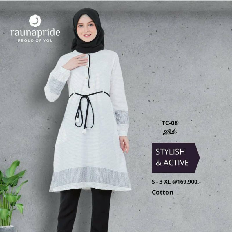 TUNIK RAUNA TC 08 WHITE