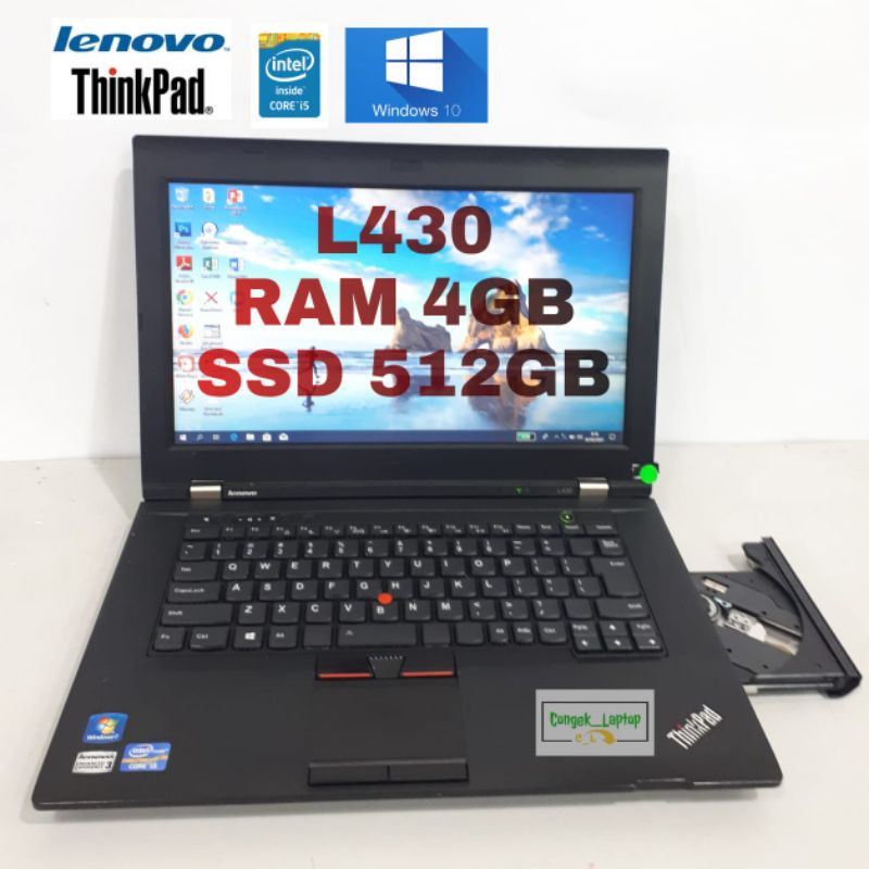 LENOVO THINKPAD L430 INTEL CORE i5-3437U |RAM4GB |SSD512GB |BERGARANSI