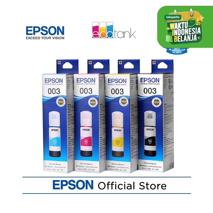 

T6Etfe4E Tinta Epson 003 (1 Set Isi 4 Warna) E57Dtgfe