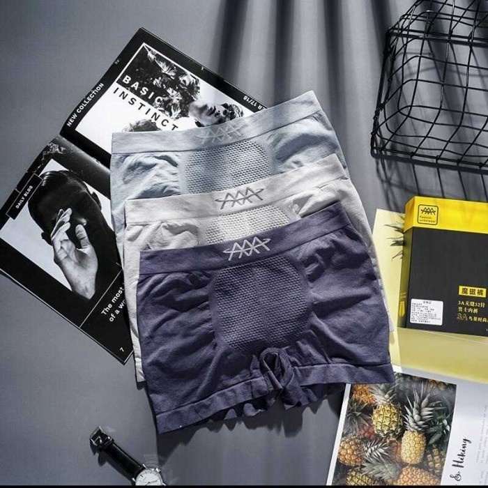 CELANA BOXER PRIA 5D Magnetic PREMIUM Man Underware I beli 1 dapat 3pcs