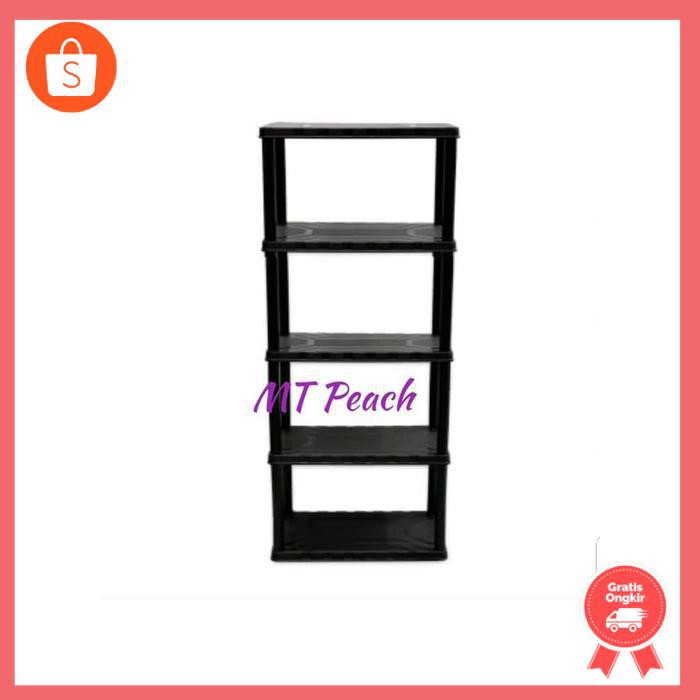 TACTIX RAK PEMYIMPANAN PLASTIK 5 TINGKAT / RAK SUSUN 5 TINGKAT