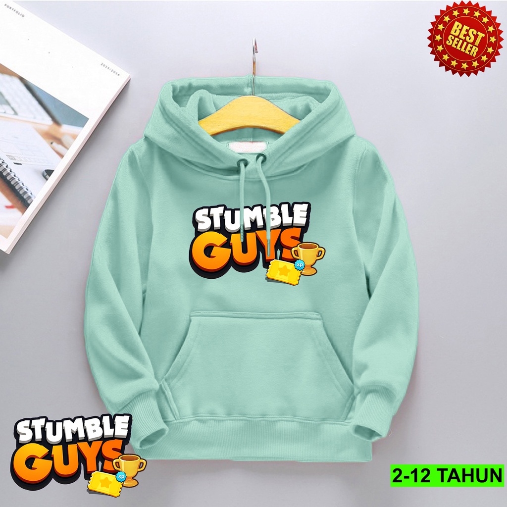 Hoodie Game Stumble Guys Anak Laki Laki Perempuan / Hodie Anak Usia 2 3 4 5 6 7 8 9 10 11 12 Tahun / Jaket Anak Cewek Cowok / Switer Distro Bisa Cod / Suiter Anak Terbaru / Sweeter Anak / Switer STUMBLE GUYS Anak