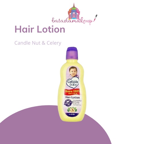 Cussons Baby Hair Lotion 100ML Extra 100ML/Lotion Rambut Bayi/Perawatan Rambut Bayi