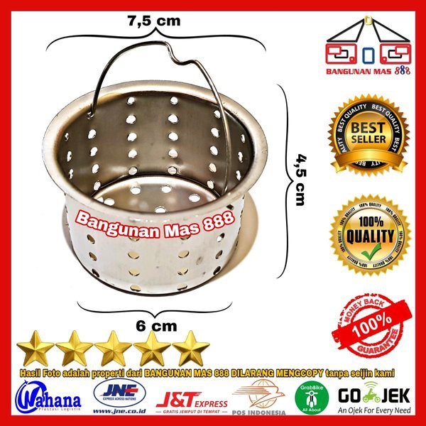 KERANJANG AFUR BESAR STAINLESS - SARINGAN AFUR - SARINGAN BAK CUCI PIRING