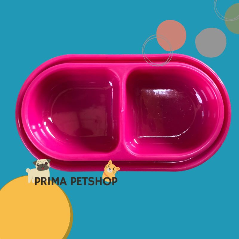 TEMPAT MAKAN BOWL DOUBLE KUCING / ANJING ANTI SEMUT