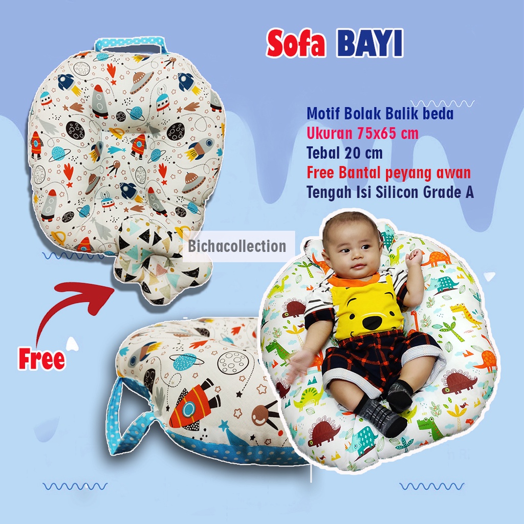 Free Bantal Peyang Awan !! Sofa Bayi Multifungsi New Born Gift Baby Launger Set Kado Bayi Termurah