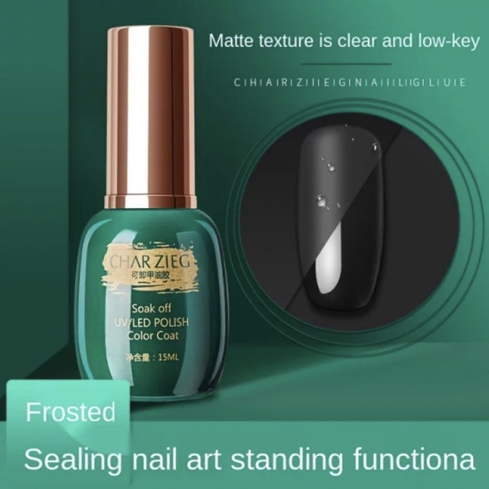 CHARZIEG Perawatan Kuku Base &amp; Top Coat Primer Reinforce Gel 15 ml Tidak Mudah Ngelupas KU007