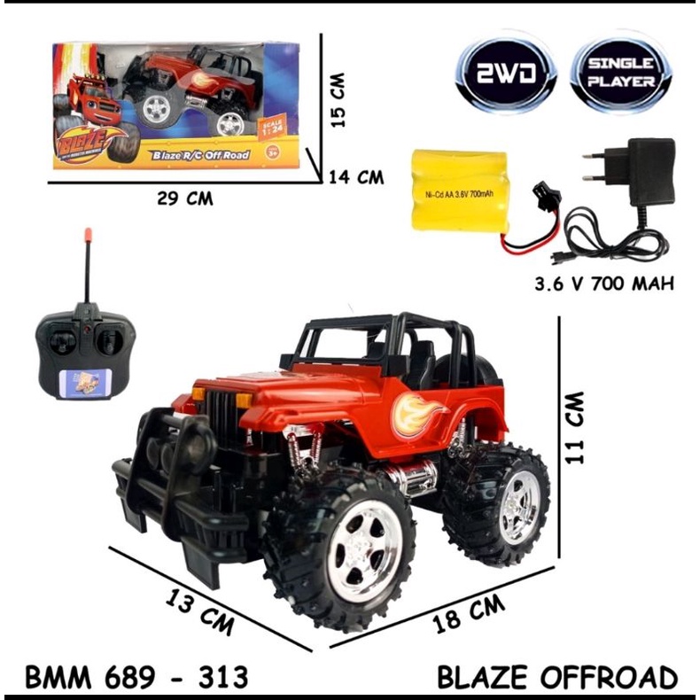 BOf89-312 RC Jeep Gunung Offroad Off Road Buggy Mobil Remote Control Remot Kontrol Anti Air
