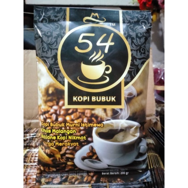 Bubuk Kopi 200 Gr Cap 54 Special Asli Dampit Khas Malang Jawa Timuran Harga Merakyat