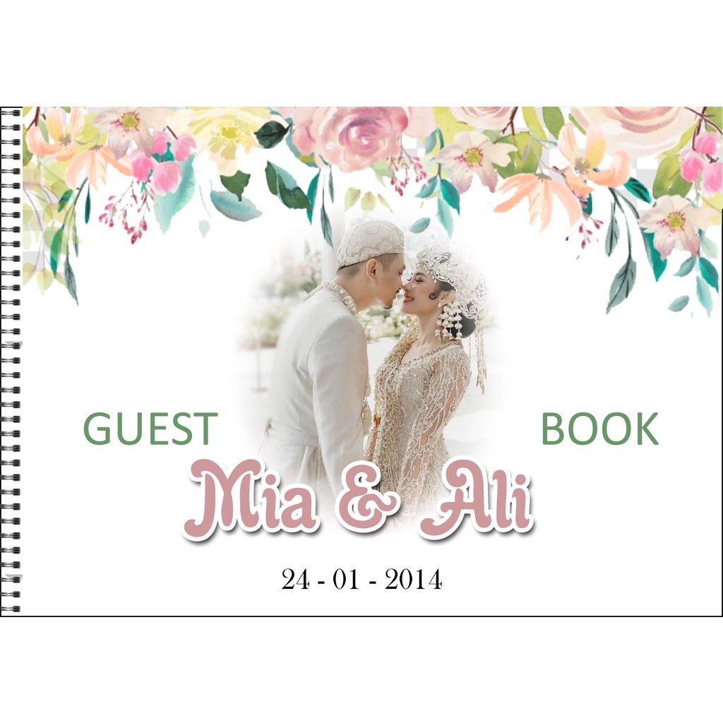 

FREE FOTO TANPA MINIMAL ORDER TANPA PREORDER Buku Tamu Pernikahan CUSTOM / wedding Guest Book / wedding book MURAH DESIGN 03