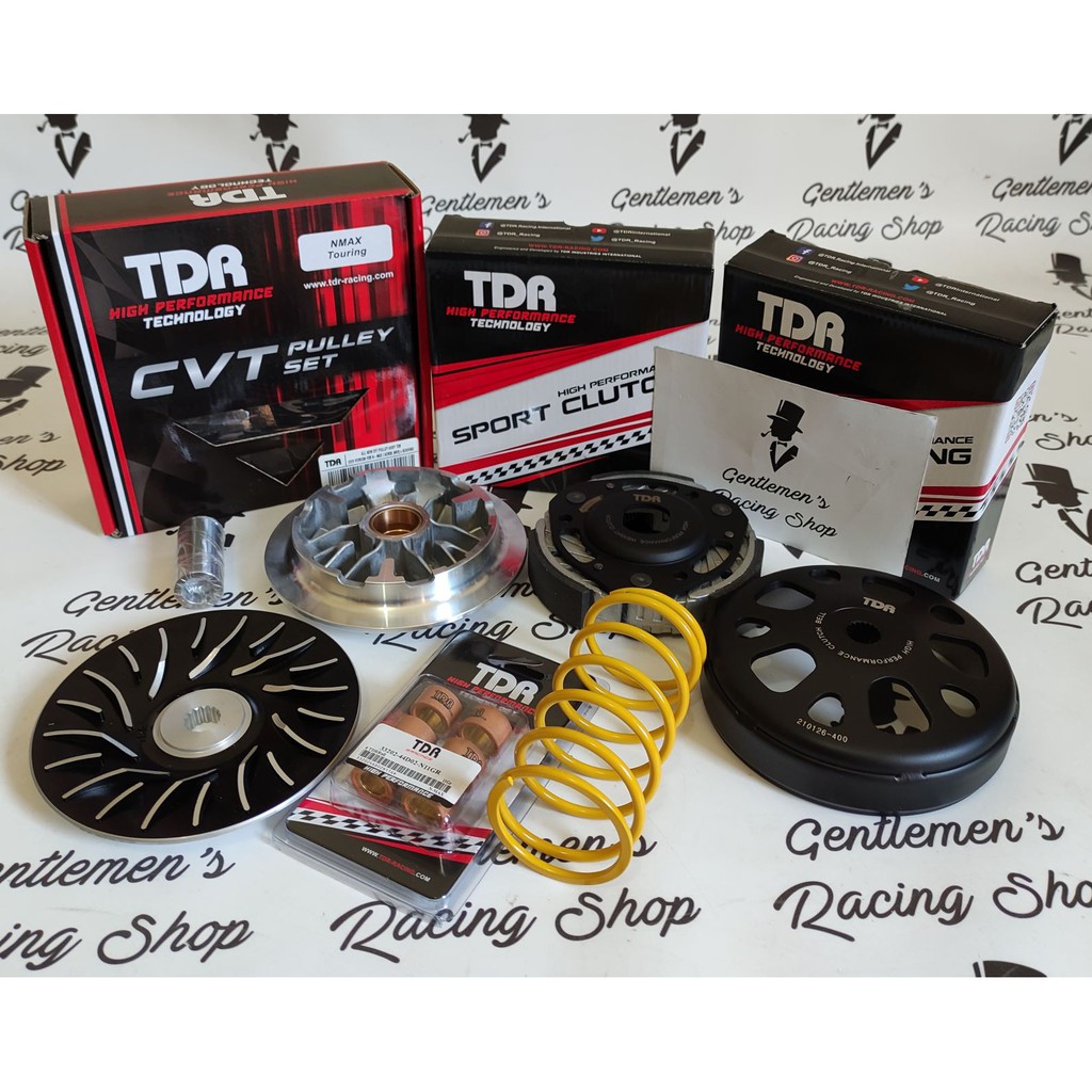 Paket Upgrade CVT New NMAX 2020 TDR Kampas Ganda - Roller -Pulley-Per CVT