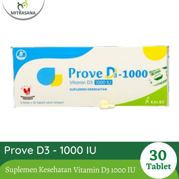 Vitamin D Prove - D3 1000 Iu 30 Tab