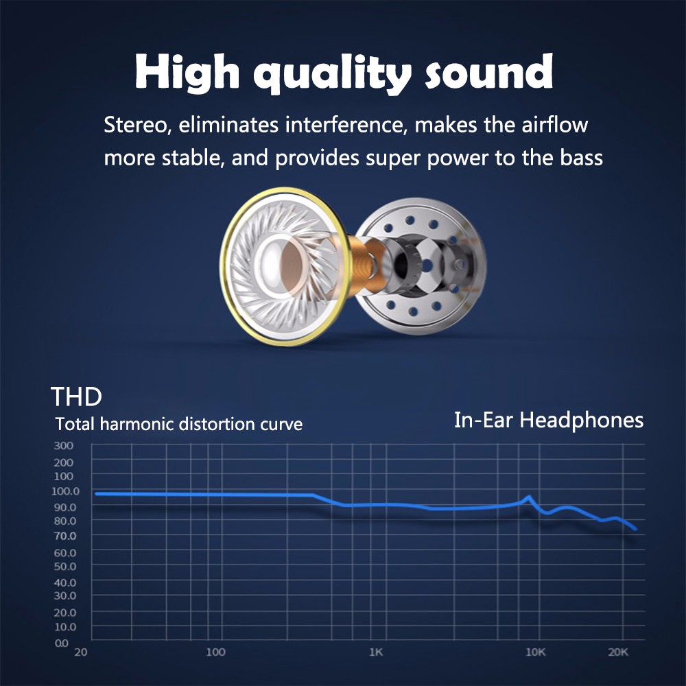 Super Bass Metal Headset Bass Stereo Earphone Wired Headphone With Mic Hedset Gaming Universal Phone