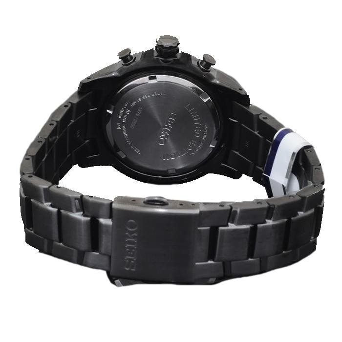 Seiko Criteria SNDC79P1 Chrono Sapphire Black - Jam Tangan Pria SNDC79