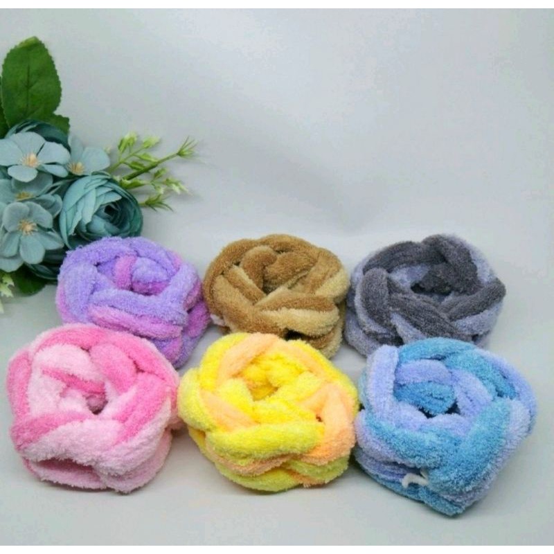 Ikat rambut handuk lilit besar