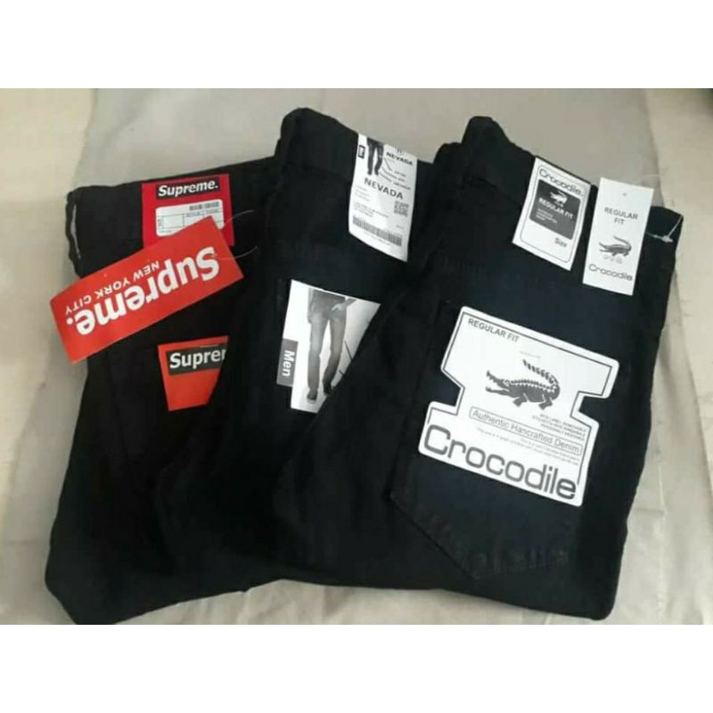 Celana jeans panjang hitam pria / Celana pensil hitam strit / Celana panjang jeans hitam / celana jeans hitam pria