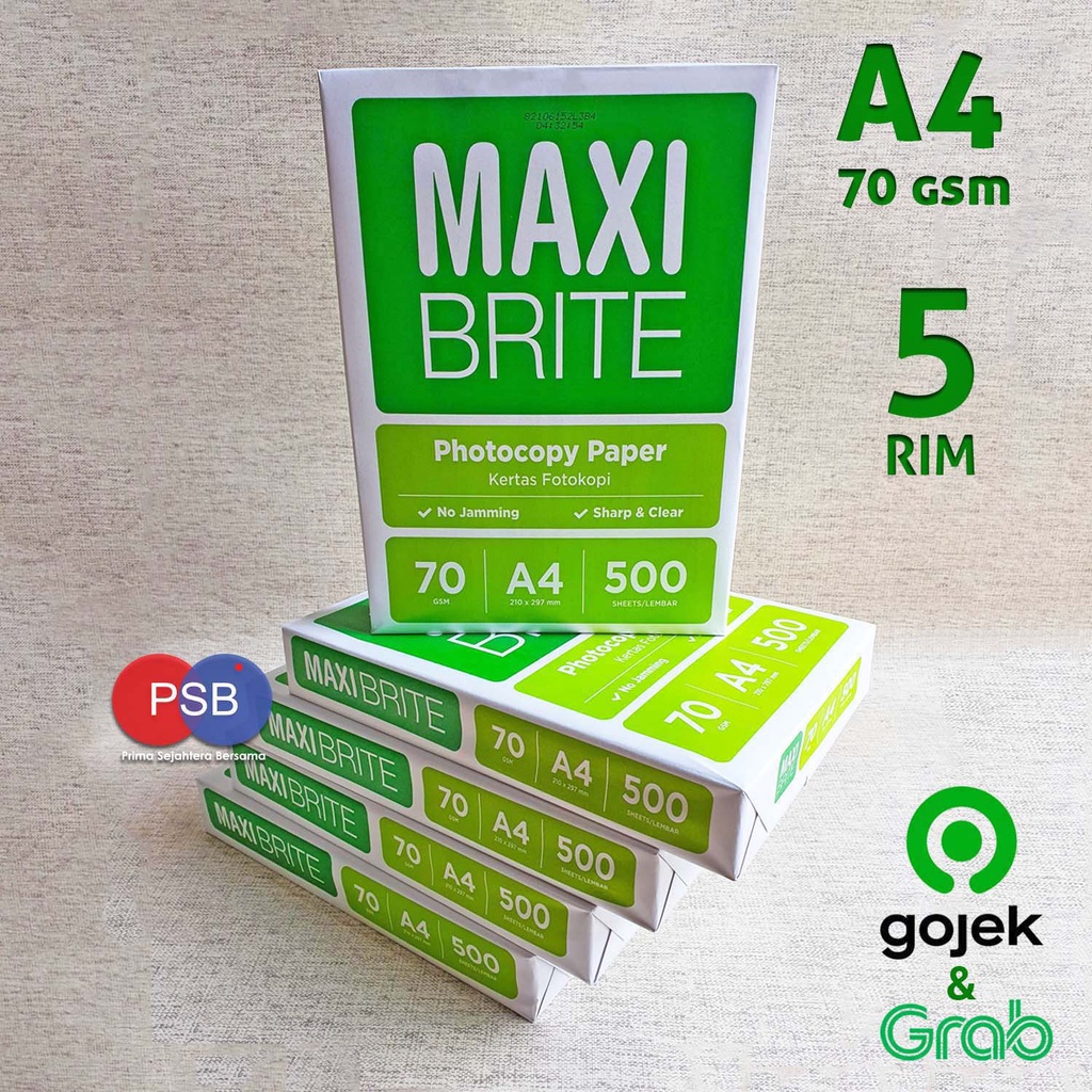 

Promo Kertas HVS Grosir A4 MAXI BRITE 70 grm / Kertas HVS murah