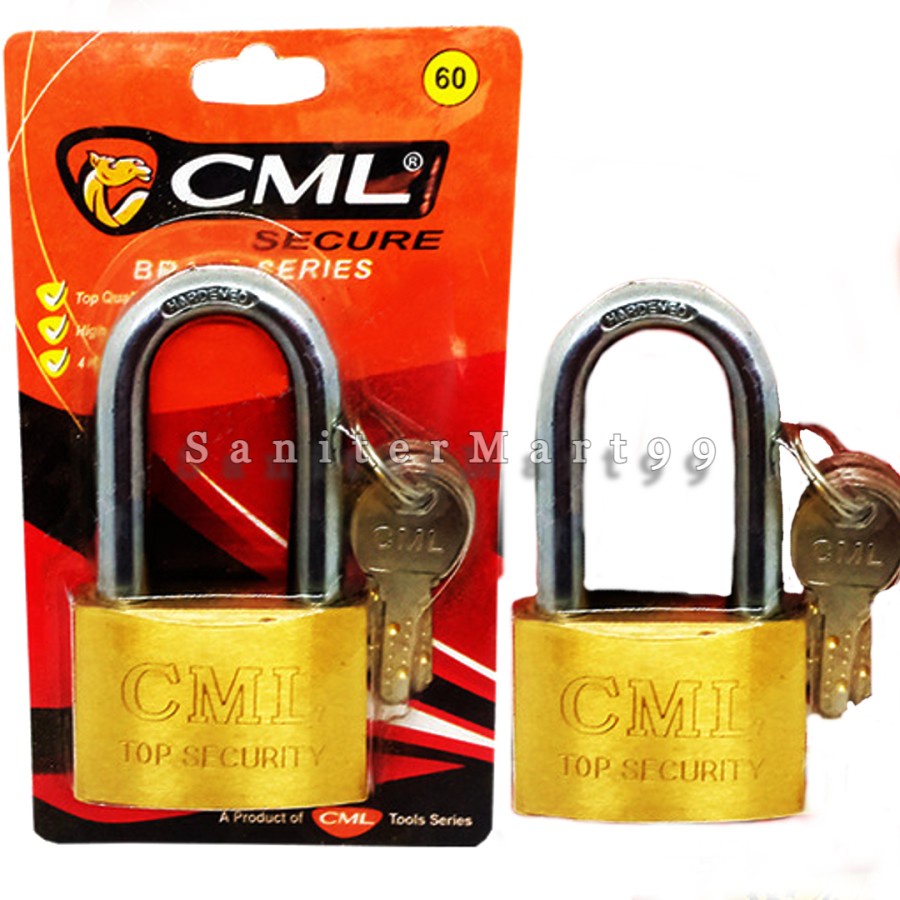 GEMBOK PRESS KUNING PANJANG 60 MM CAMEL GEMBOK PAGAR GEMBOK PINTU