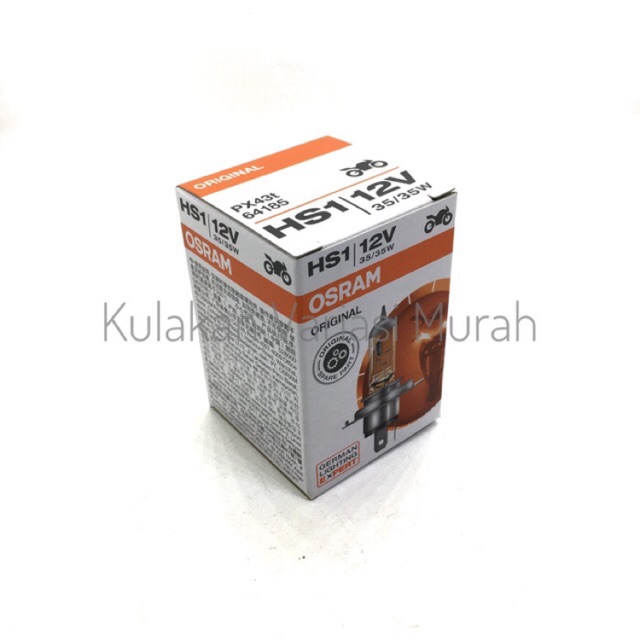 Lampu Bohlam Halogen Depan Osram Standar HS1 Vixion Byson Scoopy 35 Watt