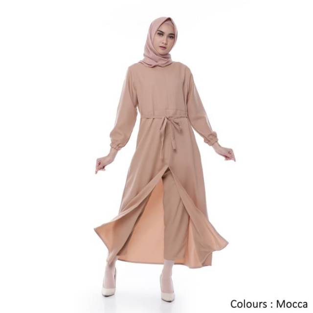 Setelan Muslim Wanita / Tania Set Busui Moscrepe
