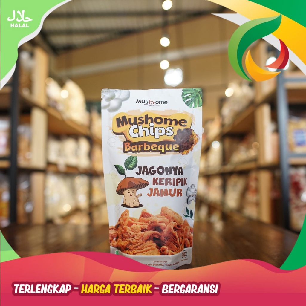 

Keripik Jamur BBQ MUSHOME CHIPS 80gr