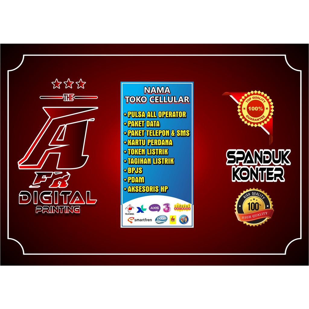 Jual Cetak X Banner Konter 60cm X 160cm Berkualitas - Spanduk Desain ...