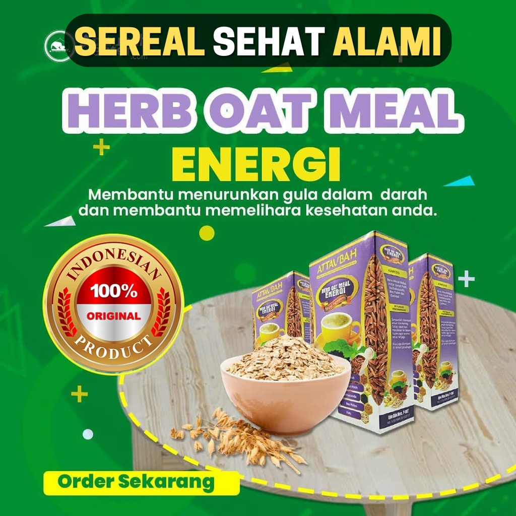 

Herb Oatmeal Energi - Sereal Sehat Alami Cocok untuk Diet - Mengatasi Asam Lambung Maag Akut - Membantu Memelihara Kesehatan