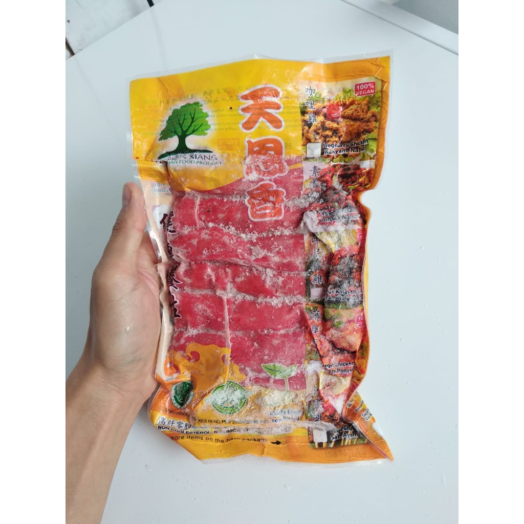 

Tian En Xiang BBQ Pork Meat Vegan / Char Sao / Char Siu HALAL 450gr